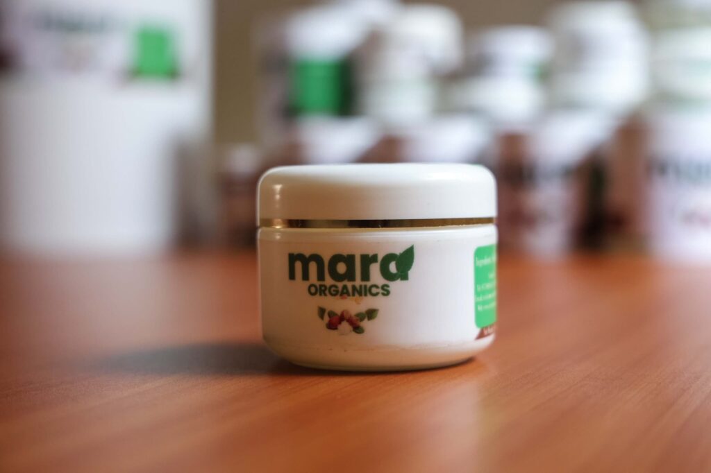 Mara Organics product display